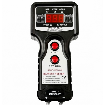 All-Sun EM577 Battery Tester 6V 12V CCA Digital Automotive Battery Analysis EM577 Charging Voltage Starter Motor