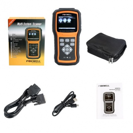Foxwell NT520 Pro Multi-System Scanner with 1 Free Car Brand Software+OBD NT510 Firmware Updated Version