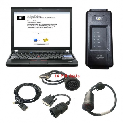 Best Quality 2023A 2019C CAT Caterpillar ET 4 Diagnostic Adapter IV CAT Diagnostic Tool Plus Lenovo X220 Laptop