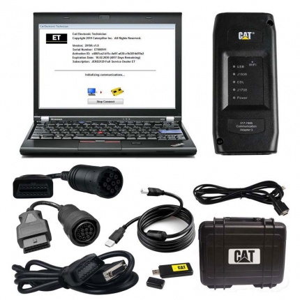 2024A CAT Caterpillar ET Diagnostic Adapter III CAT Diagnostic Tool PLUS Lenovo X220 laptop With WIFI