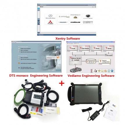 2023.09 MB SD Connect C5 with Super Engineering Software DTS monaco And Vediamo Plus EVG7 Tablet Support Offline Program