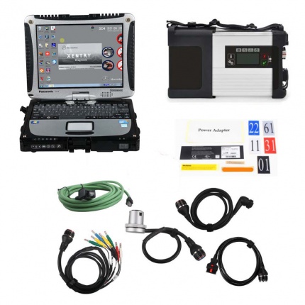 V2025.03 DOIP MB SD Connect C5 Star Diagnosis Plus Panasonic CF19 I5 Laptop With Vediamo and DTS Engineering Software