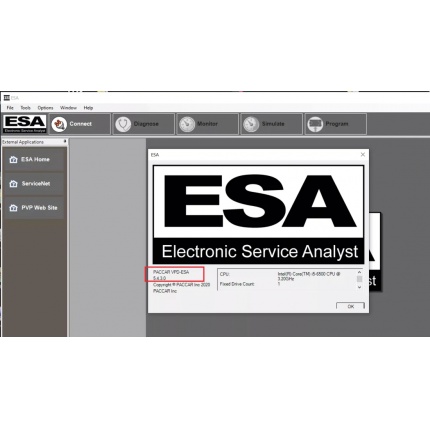 PACCAR ESA Electronic Service Analyst v5.4 With Generation 5 Files & SW Flash files 2022