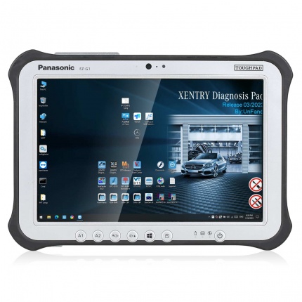 Panasonic FZ-G1 I5 8G Tablet with 256G SSD V2023.09 MB Star C4 C5 Xentry Software Installed Ready to Use