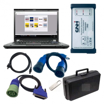 New Holland Electronic Service Tools (CNH EST 9.8 8.6) CNH kit diagnostic tool Plus lenovo T420 laptop