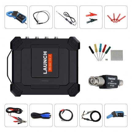 LAUNCH X431 O2-2 Scope Box Oscilloscope 4 Channels Automotive Oscilloscopes Work with PRO3S+ V5.0/PAD V/ PAD VII