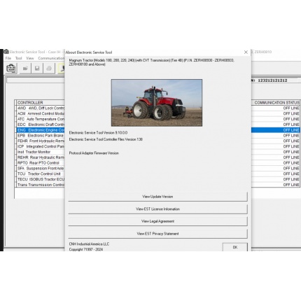 New Holland Electronic Service Tools CNH EST 9.10 2024 Diagnostic Software and ETimGo 8.18 2024 OFFLINE Repair Manual