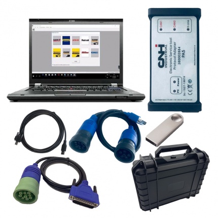 New Holland Electronic Service Tools (CNH EST 9.12) CNH kit diagnostic tool Plus lenovo T420 laptop