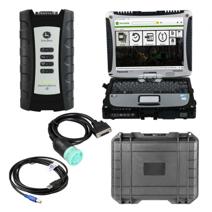 John Deere EDL V3 Interface & Service Advisor Pre Installed CF19 Laptop Complete Diagnostic Kit V5.3.225 AG + CF