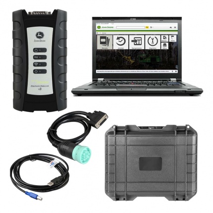 V5.3.225 AG+CF John Deere Service Advisor EDL V3 Electronic Data Link Truck Diagnostic Tool Plus lenovo T420 laptop