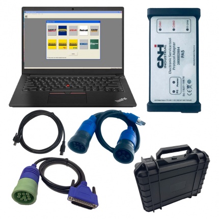 New Holland Electronic Service Tools CNHEST 9.12 DPA5 kit diagnostic tool With eTimGo Repair Manual Plus Lenovo T450 Lap