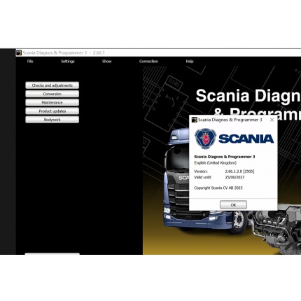 Scania SDP3 V2.66.1 Latest Software With Scania Xcom 2.54 and 2025 Scania Multi Spare Parts and Manuals