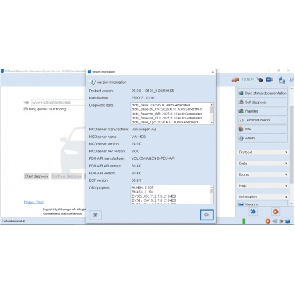 Latest ODIS V25.03 and ODIS Engineering V19.0 Software For VAS6154A Serials Remote Download Install
