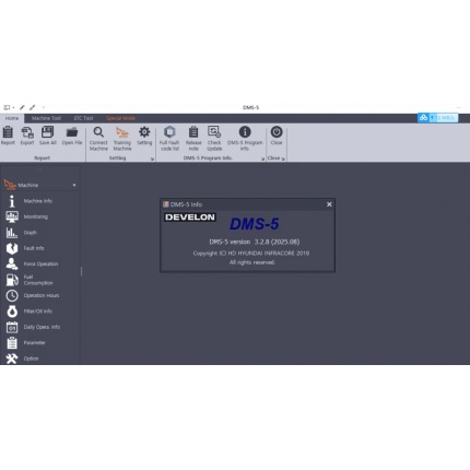 DOOSAN (DEVELON) DMS 5 -3.2.8 Diagnostic Software 2025.08