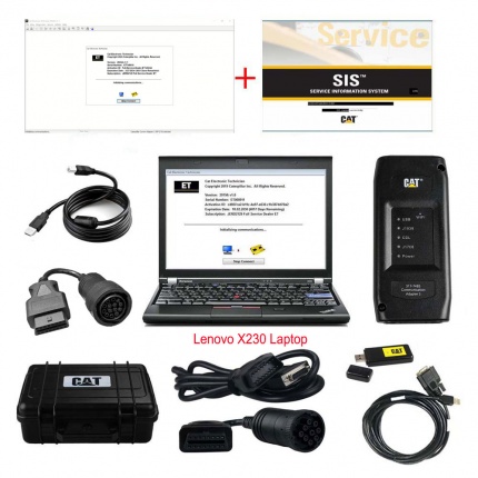 2026A/ 2019C CAT Caterpillar ET Diagnostic Adapter III CAT Diagnostic Tool PLUS Lenovo X230 laptop With WIFI