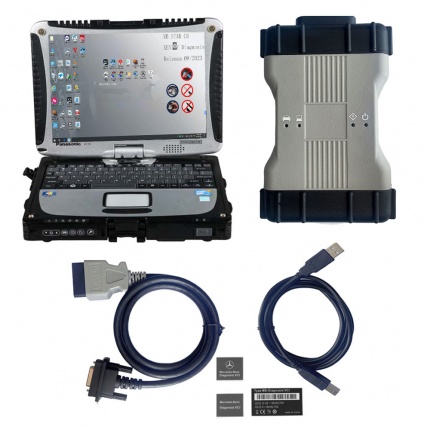 V2025.12 Mercedes BEZN C6 MB SD Connect C6 DoIP Xentry Diagnosis VCI Plus Panasonic CF19 I5 4GB Laptop with 256G SSD
