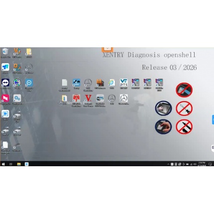 V2026.03 MB Star Mercedes Benz Xentry /EPC/WIS/Vediamo/DTS Softwares Remotely installation