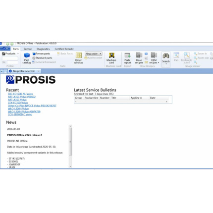 2026.06 Volvo PROSIS OFFLINE Construction Equipment Parts Catalog & Repair Manuals [06/2026]