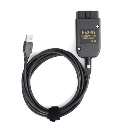 V2026.03 VAG COM VCDS HEX V2 Intelligent Dual-K & CAN USB Interface for VW AUDI Skoda Seat