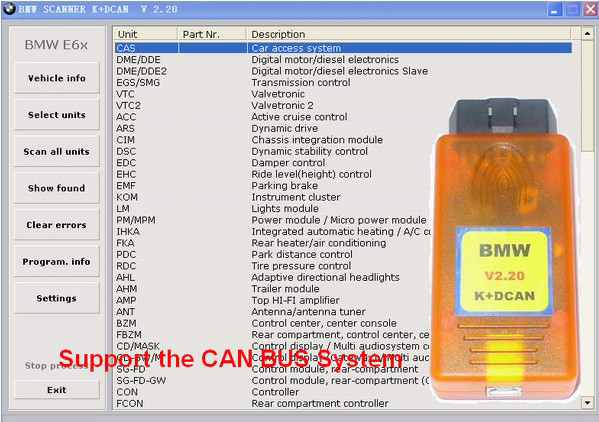 US$148.00 - BMW SCANNER V2.20 K+DCAN