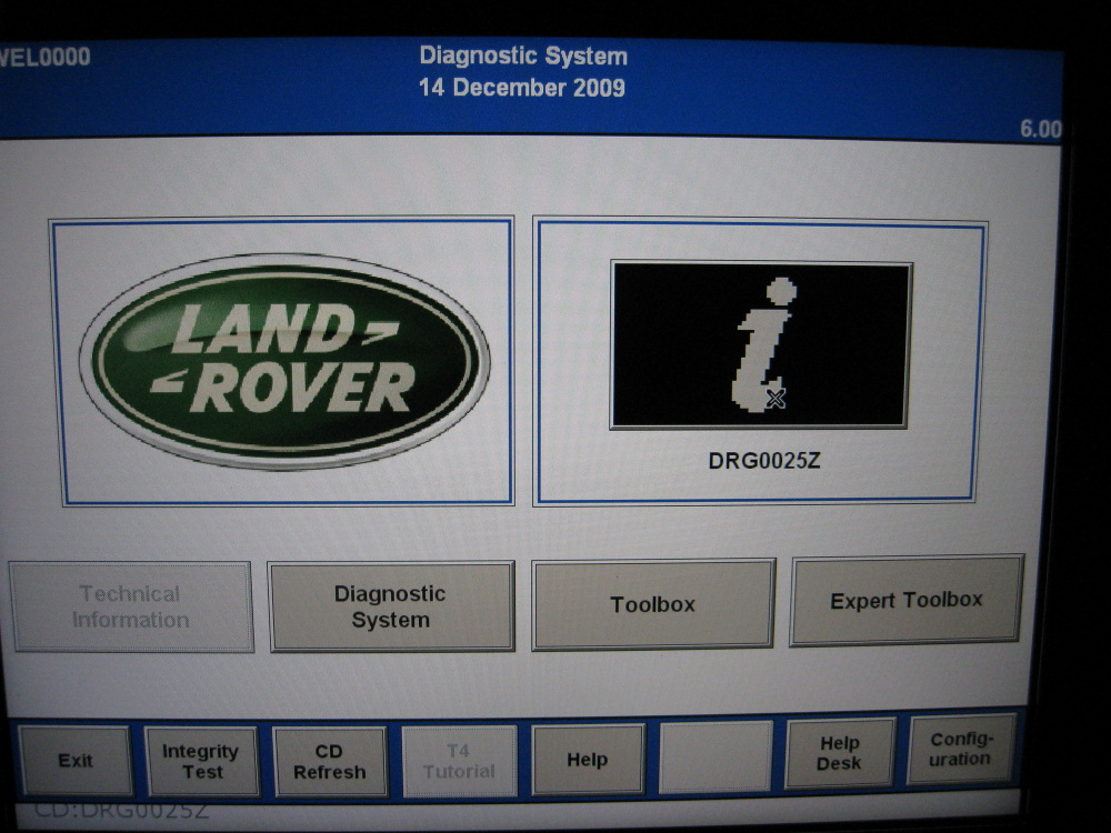 Land rover t4 software